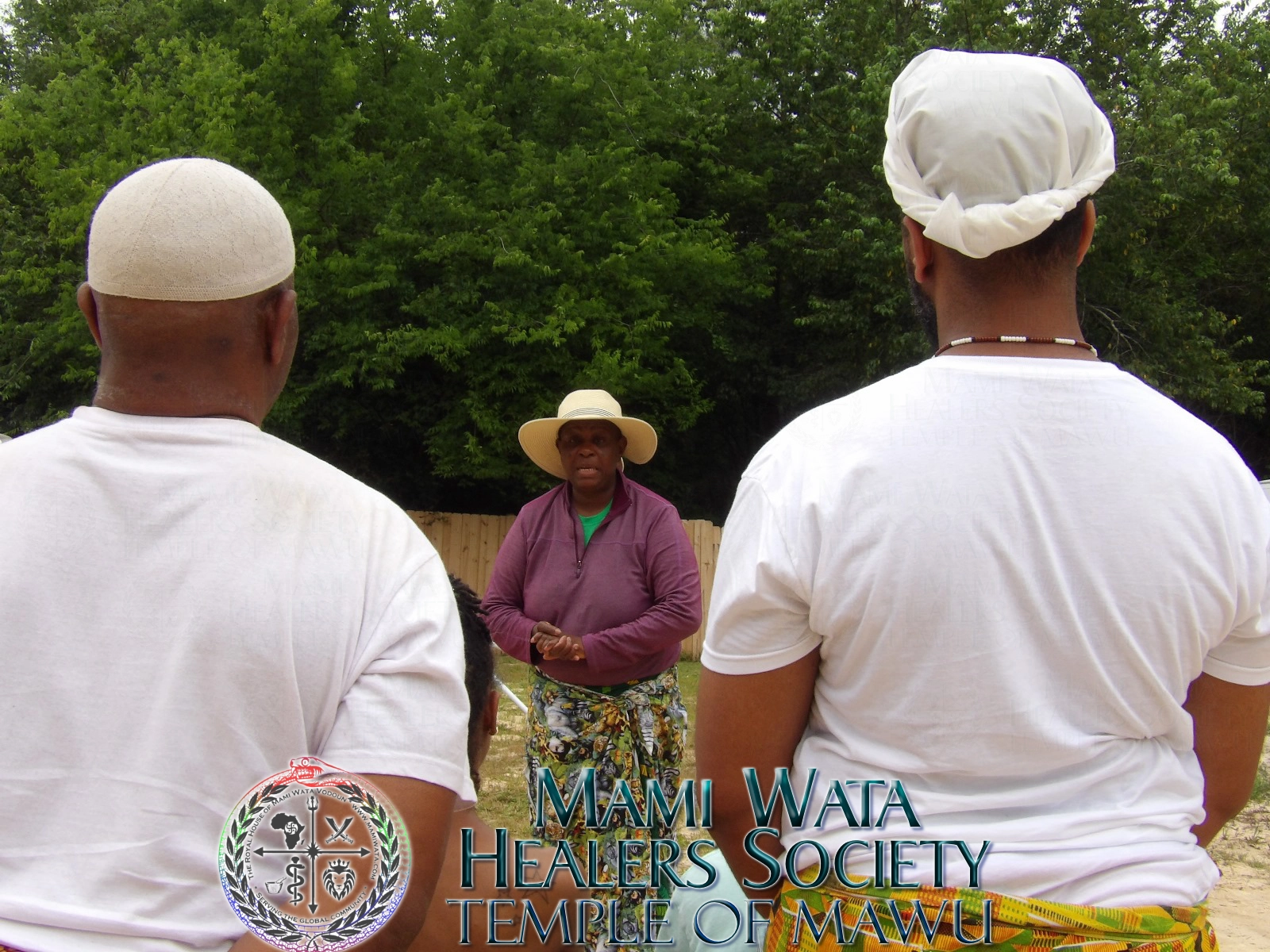 Mama Zodede instructing members.