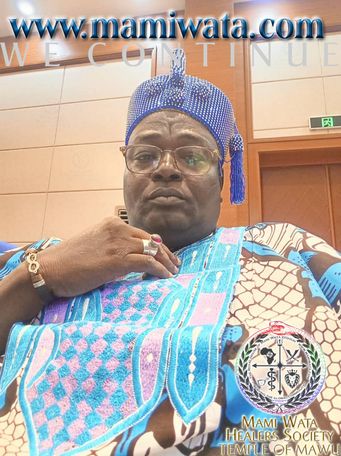 Oba Kabiessi Alex Kokou Negue, Chief of Ejiogbe, Togo, West Africa.